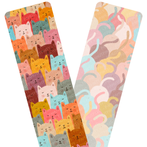 Cicás könyvjelző - színes