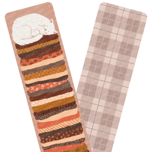 Alvó cicás könyvjelző