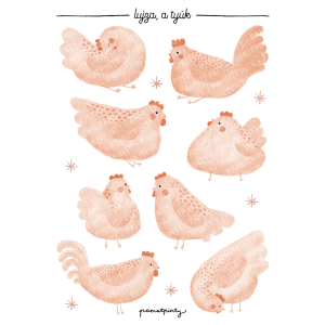 "Lujza, a tyúk" matricaív